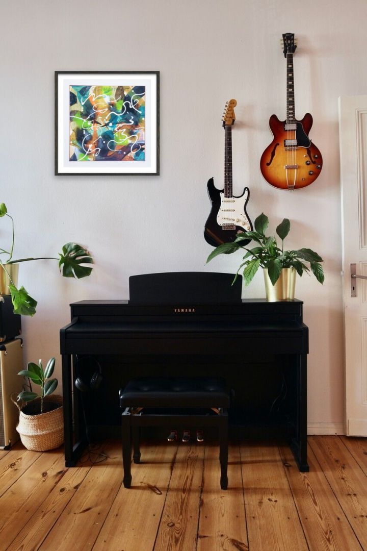 Africano - Acrylique sur bois 12 x 12 po.