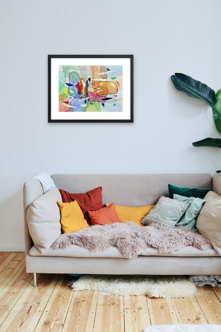 Diaphanek - Acrylique sur bois (12 x 16 po.)