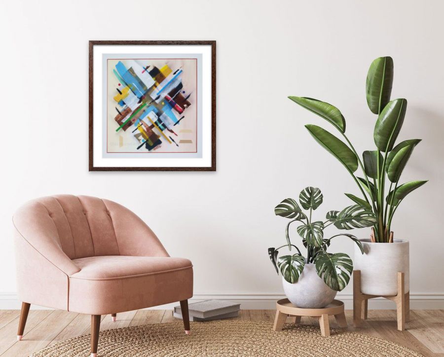 Levitatis - Acrylique sur toile 14 x 14 po. 