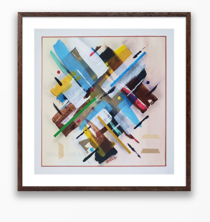 Levitatis - Acrylique sur toile 14 x 14 po.