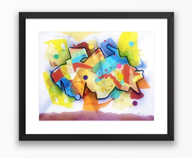 Arboreto - Acrylique sur toile (16 x 20 po.) techniques mixtes