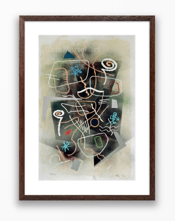 Poésie - Dessin sur papier 21 x 14 po. techniques mixtes