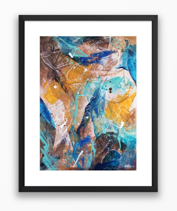 Sans titre 6 - Acrylique sur MDF 12 x 16 po.