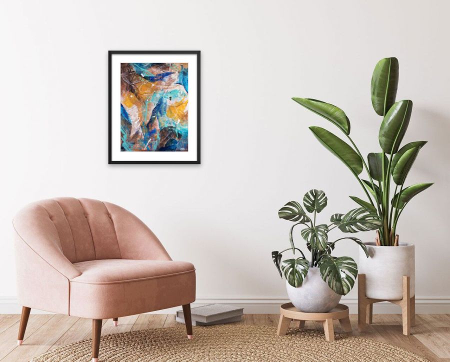 Sans titre 6 - Acrylique sur MDF 12 x 16 po.