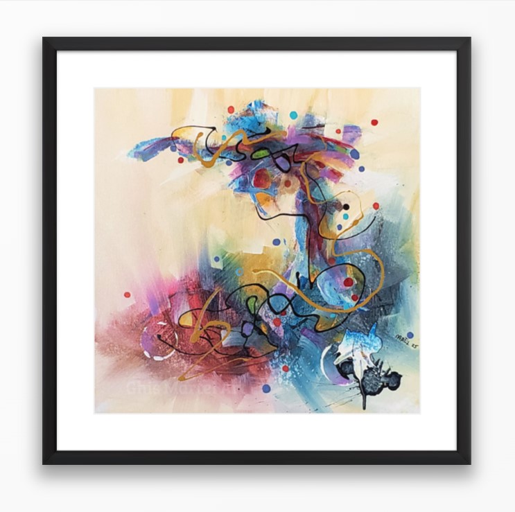 Sans titre 4 - Acrylique sur toile (14 x 14 po.)