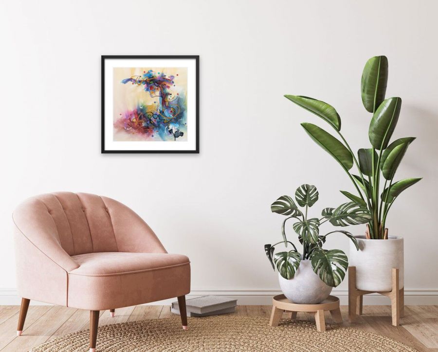 Sans titre 4 - Acrylique sur toile (14 x 14 po.)