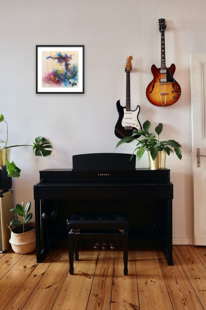 Sans titre 4 - Acrylique sur toile (14 x 14 po.) 