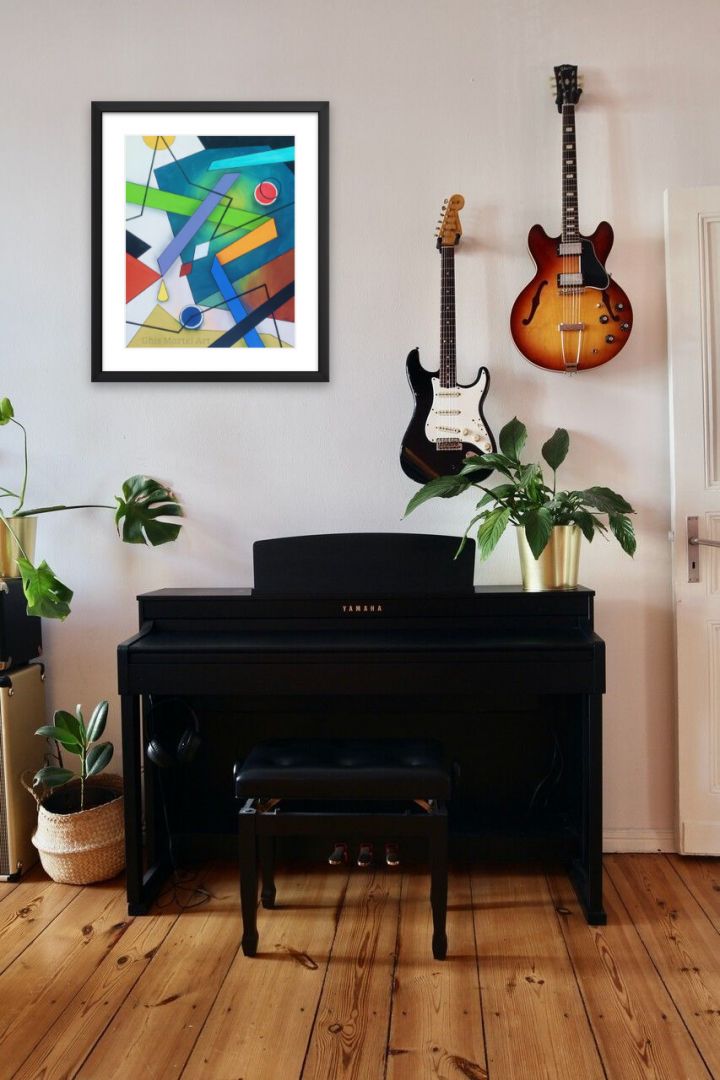 Tangente Angulaire - acrylique sur toile (16 x 20 po.)