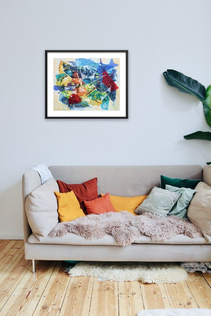 Trois Rêves Flottants - Acrylique sur toile (20 x 16 po.)